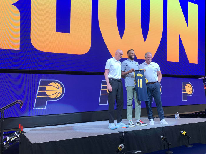Bruce Brown Rick Carlisle Kevin Pritchard Indiana Pacers